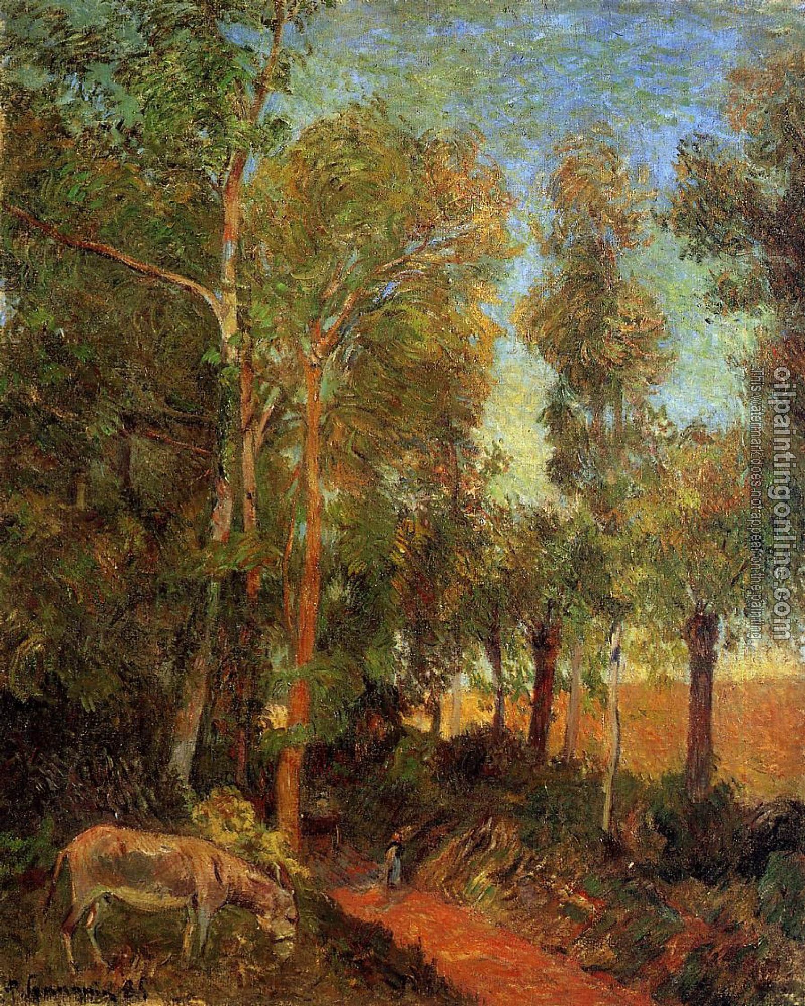 Gauguin, Paul - Donkey by the Lane